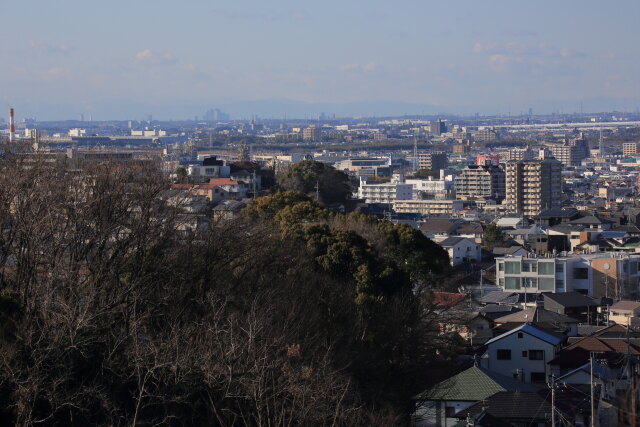 岡崎の街を望む