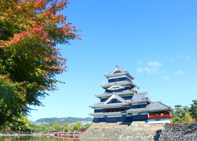 秋の松本城