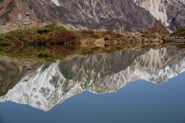 逆さ白馬三山