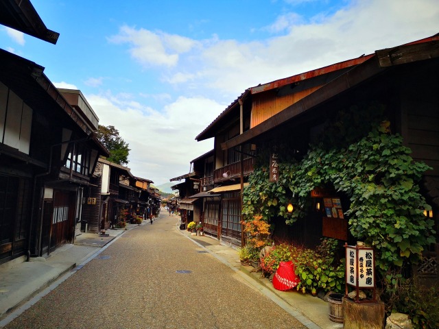 秋の奈良井宿