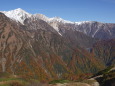 晩秋の白馬三山