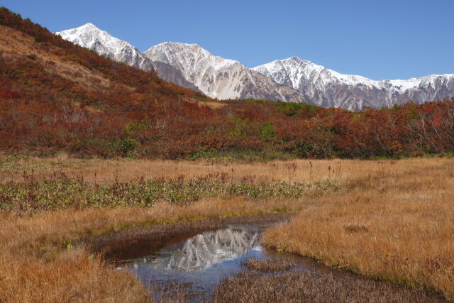 白馬三山を望む