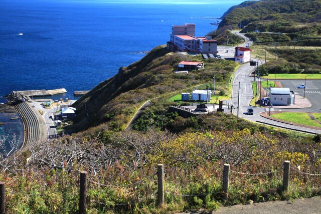 竜飛崎と津軽海峡