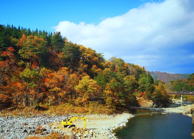 白川郷庄川紅葉