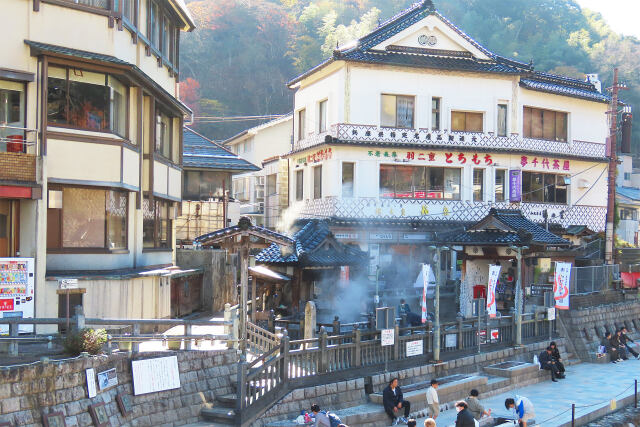 鄙びた温泉 晩秋