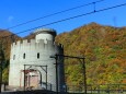 黒部トロッコ電車車窓