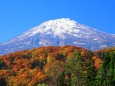 鳥海山と紅葉