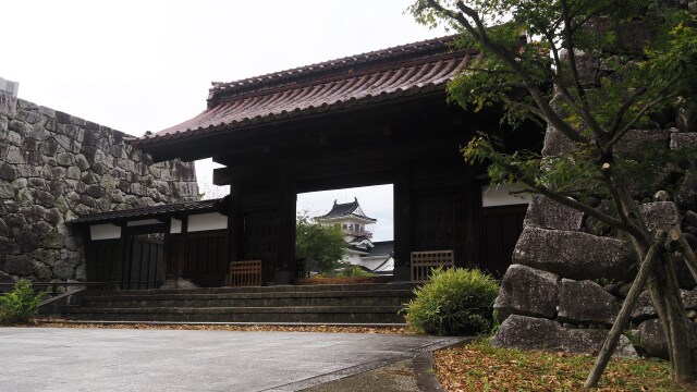 秋の富山城址公園