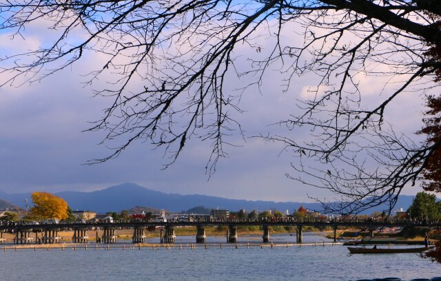 晩秋の渡月橋