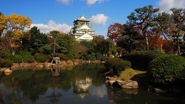 秋の大阪城公園