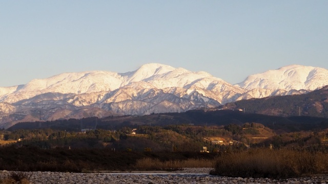 冬の富山の風景