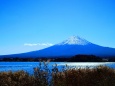 河口湖と富士山