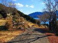 冬の海に続く散歩道