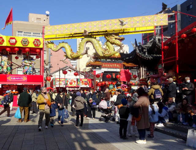 ランタン祭り 中華街のにぎわい