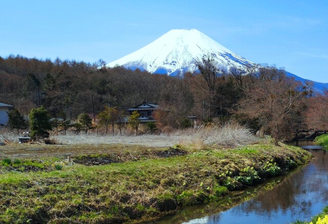 初春の忍野八海