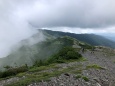 蝶ヶ岳稜線にて
