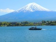 新緑の河口湖