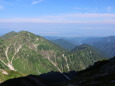 朝の大日岳を望む