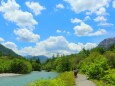 初夏の梓川散歩道