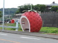 イチゴのバス停
