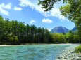 梓川と焼岳