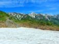 7月の八方尾根の雪