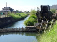 秋の気配 水車を回す堀川用水路