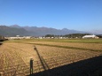 朝の安曇野にて
