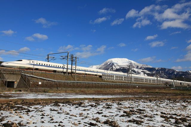 新幹線と伊吹山