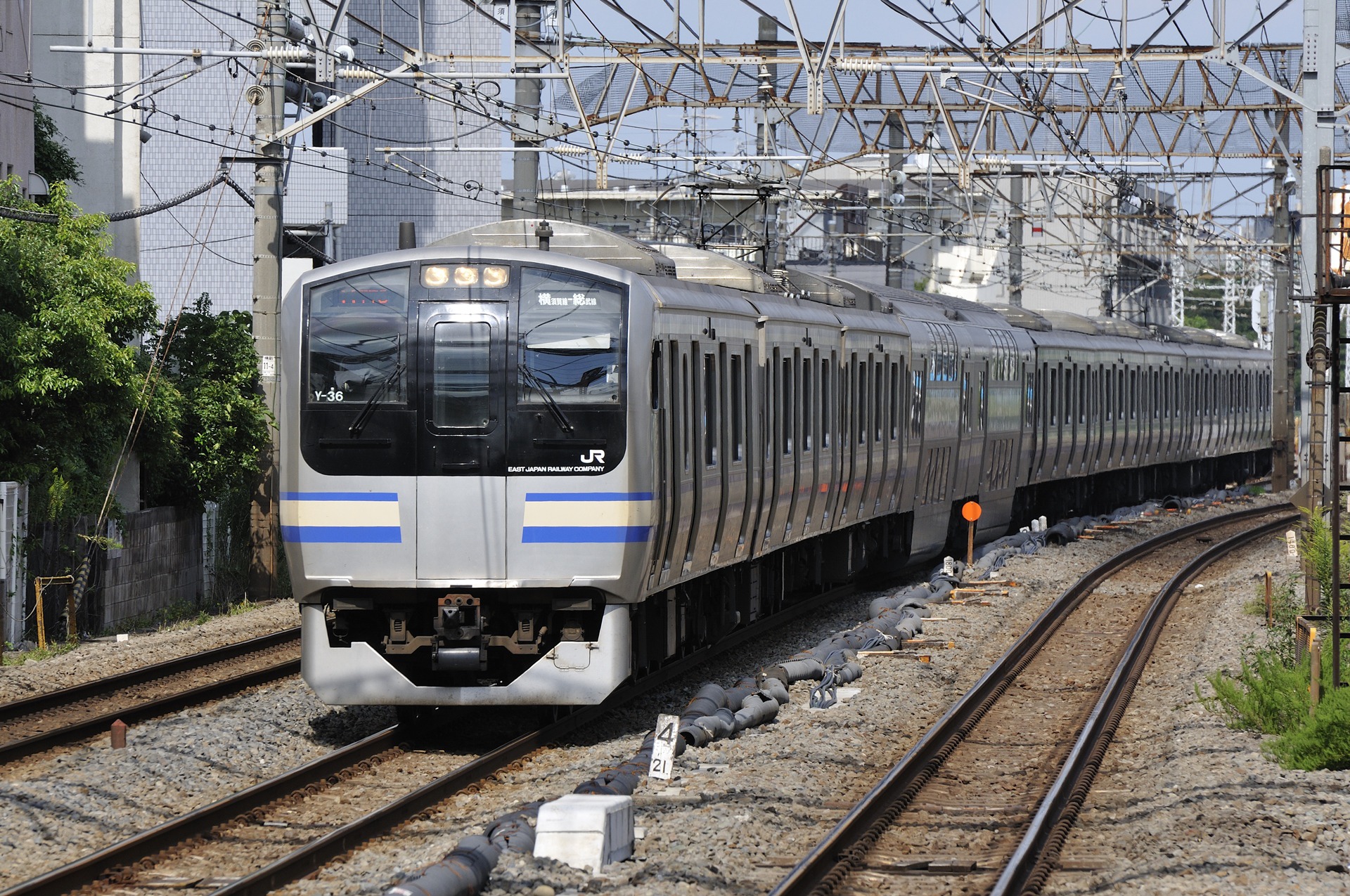 鉄道 電車 横須賀 総武線快速e217 壁紙19x1275 壁紙館