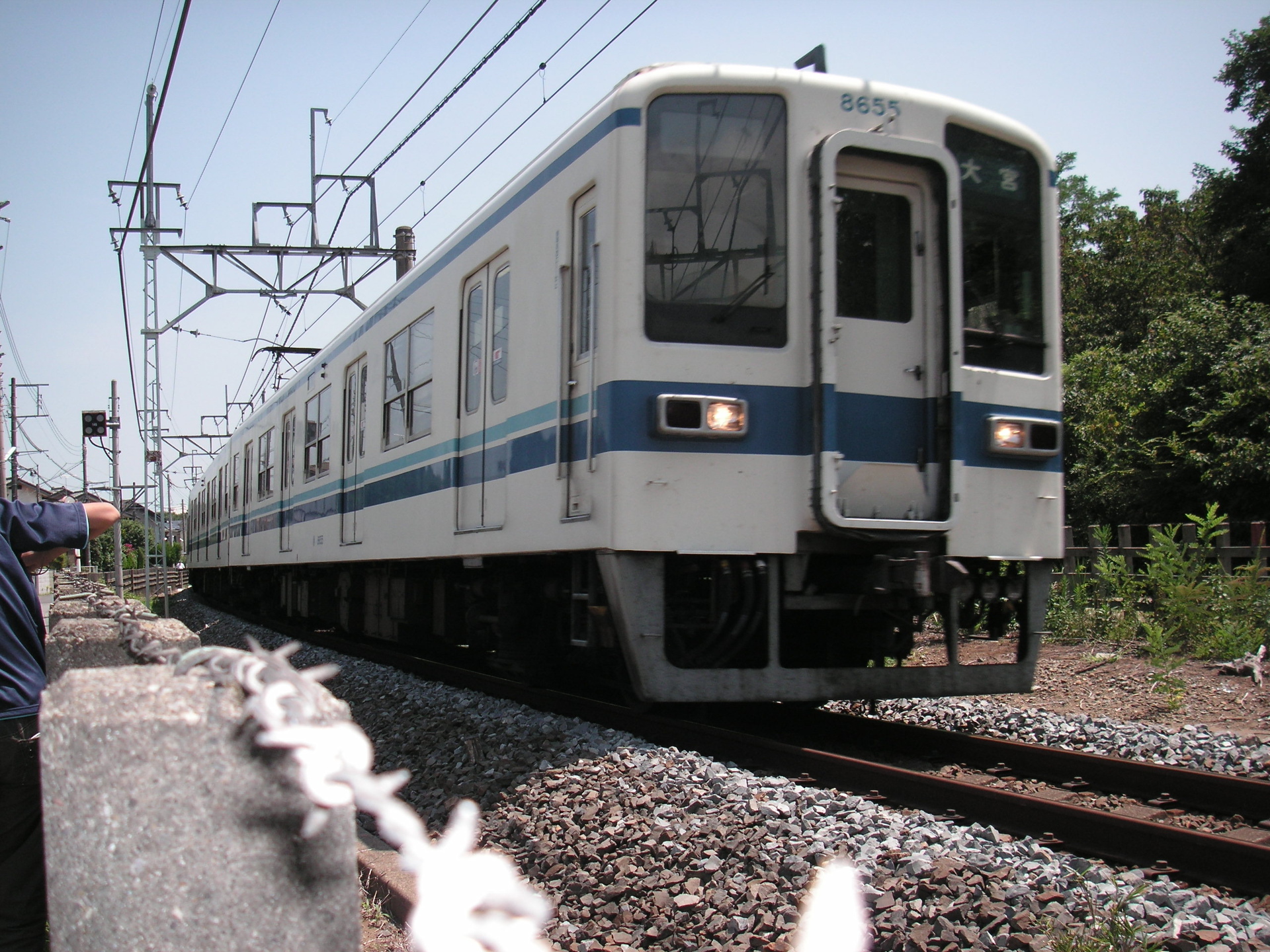 鉄道 電車 快走する 東武8000系 壁紙19x1440 壁紙館