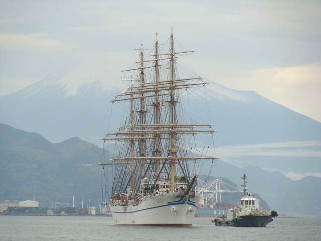 日本丸 清水入港1