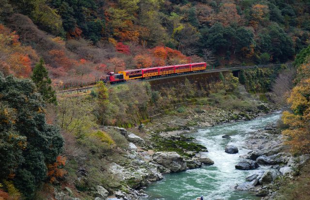 保津峡 トロッコ