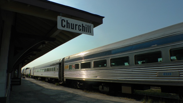 北の果て、Churchill駅