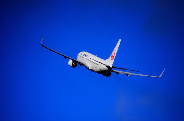 JAL B737-800 右旋回