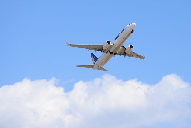 雲とスカイマークB737-800