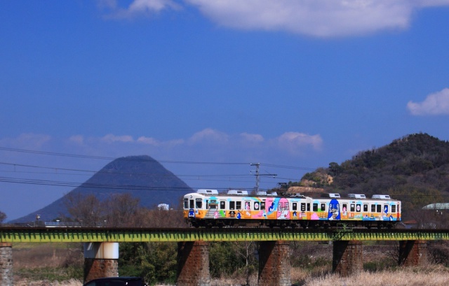 讃岐富士と琴平電鉄