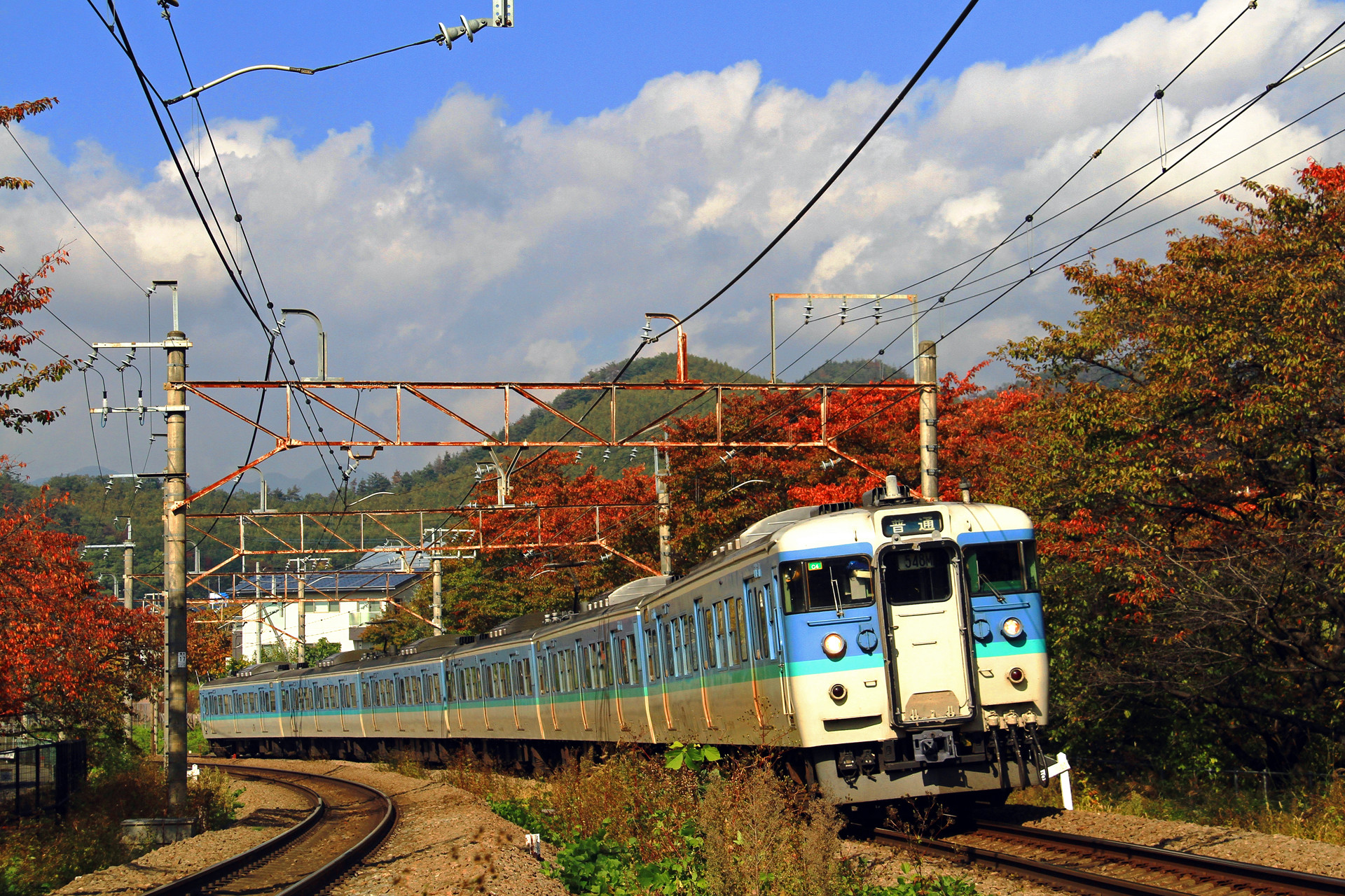 鉄道 電車 中央本線の115系 壁紙19x1280 壁紙館