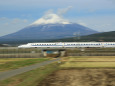 富士山背景流し撮り