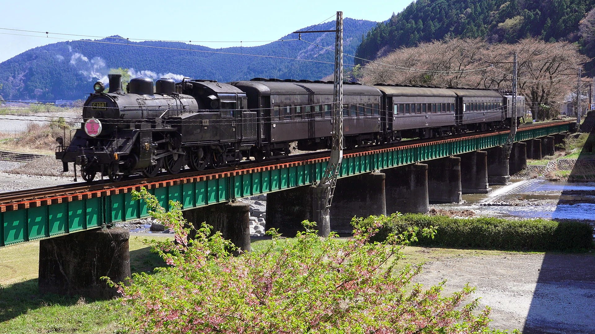 鉄道 蒸気機関車 Sl急行さくら6 壁紙19x1080 壁紙館