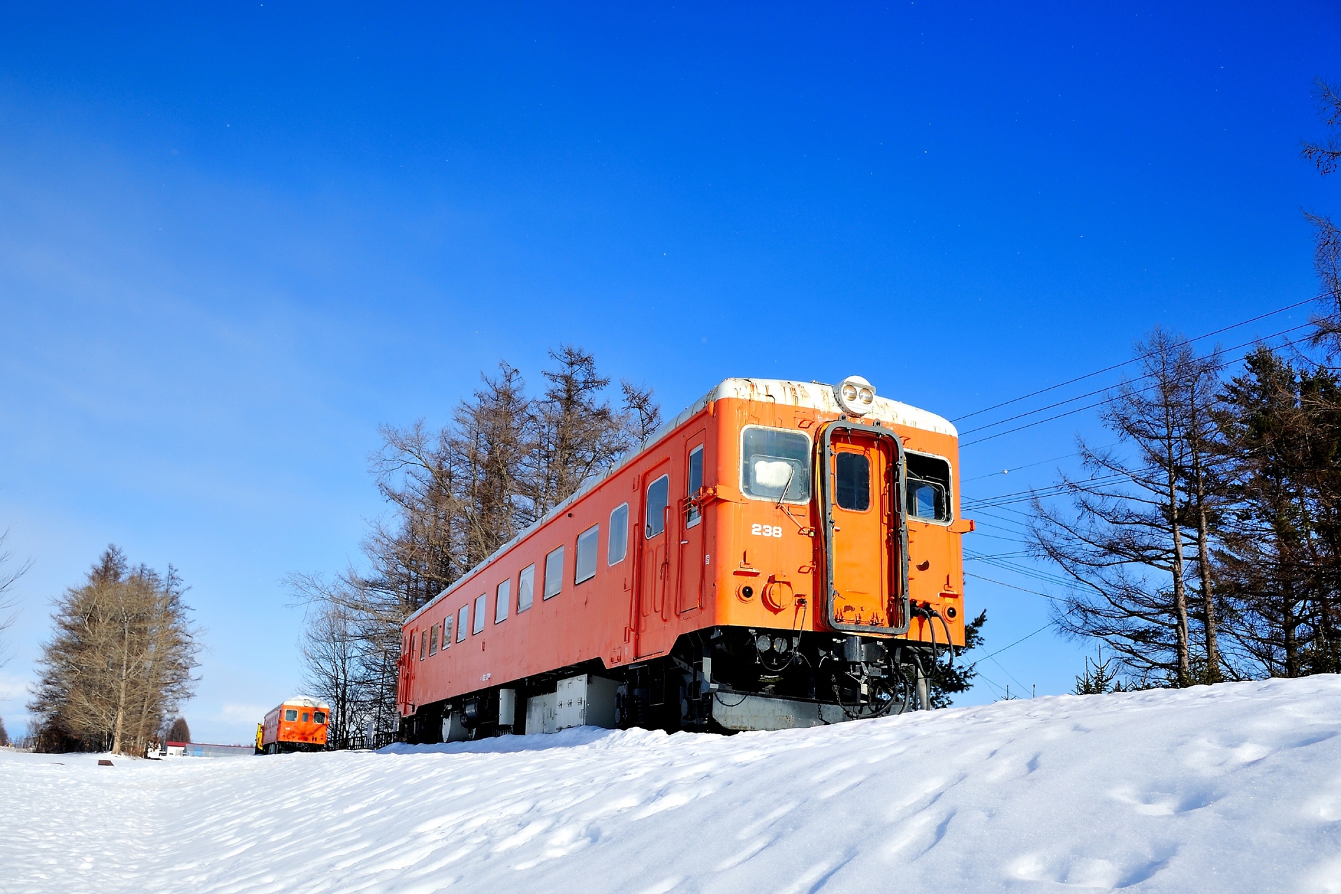 鉄道 気動車 旧広尾線幸福駅のキハ22 壁紙19x1280 壁紙館