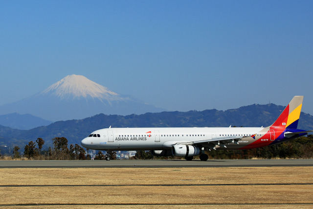 アシアナ航空と富士山