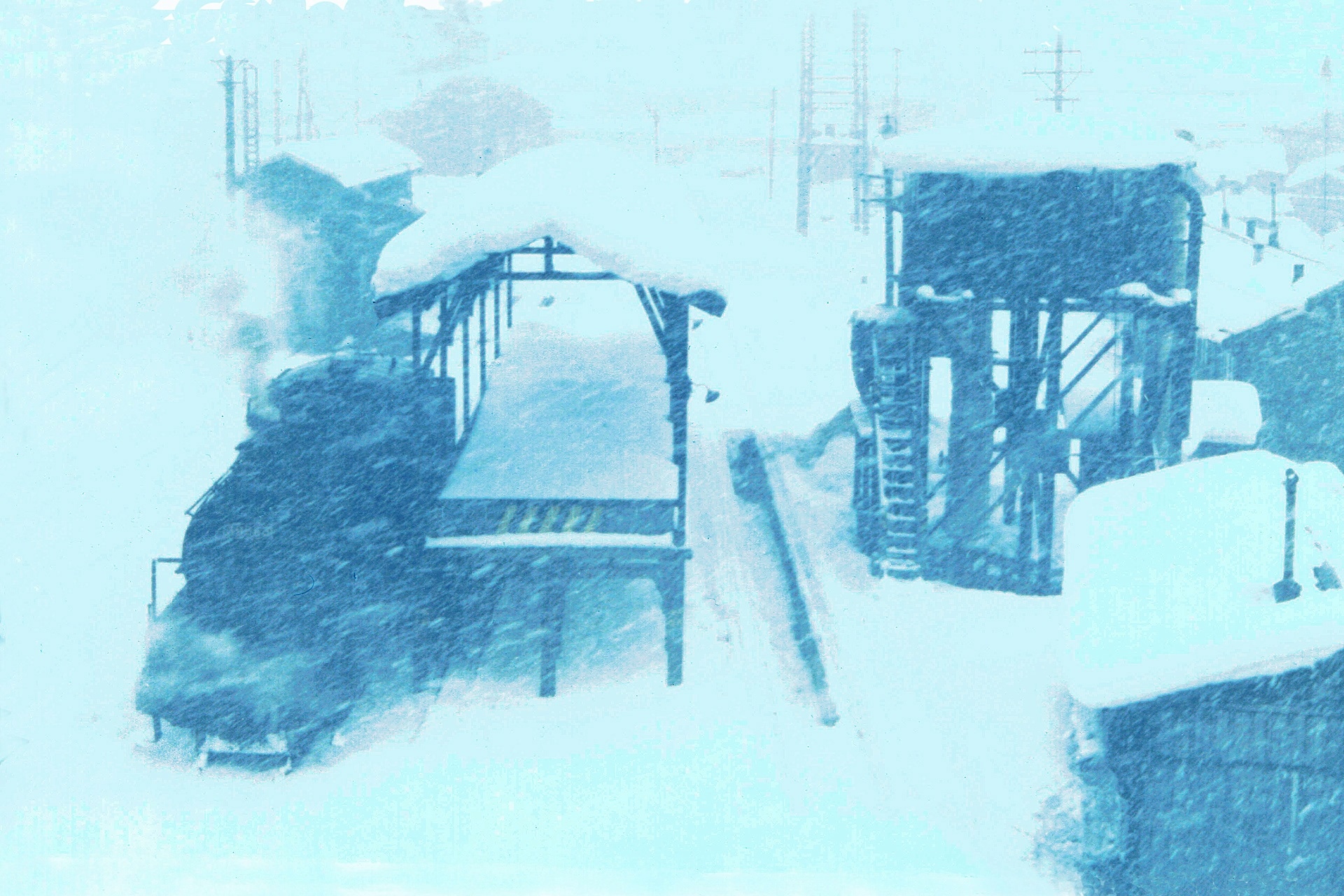 鉄道 蒸気機関車 吹雪の給炭所 1 壁紙19x1280 壁紙館