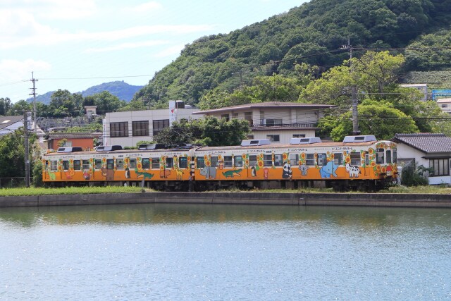 可愛い動物の電車