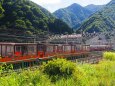 夏の黒部峡谷鉄道